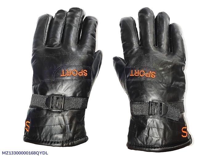 2 Pcs Rexine Plain Leather Gloves 1