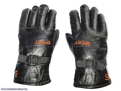 2 Pcs Rexine Plain Leather Gloves 1