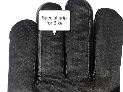 2 Pcs Rexine Plain Leather Gloves 1