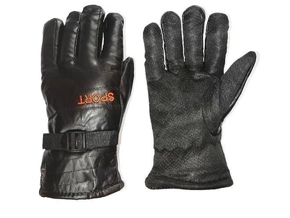 2 Pcs Rexine Plain Leather Gloves 1